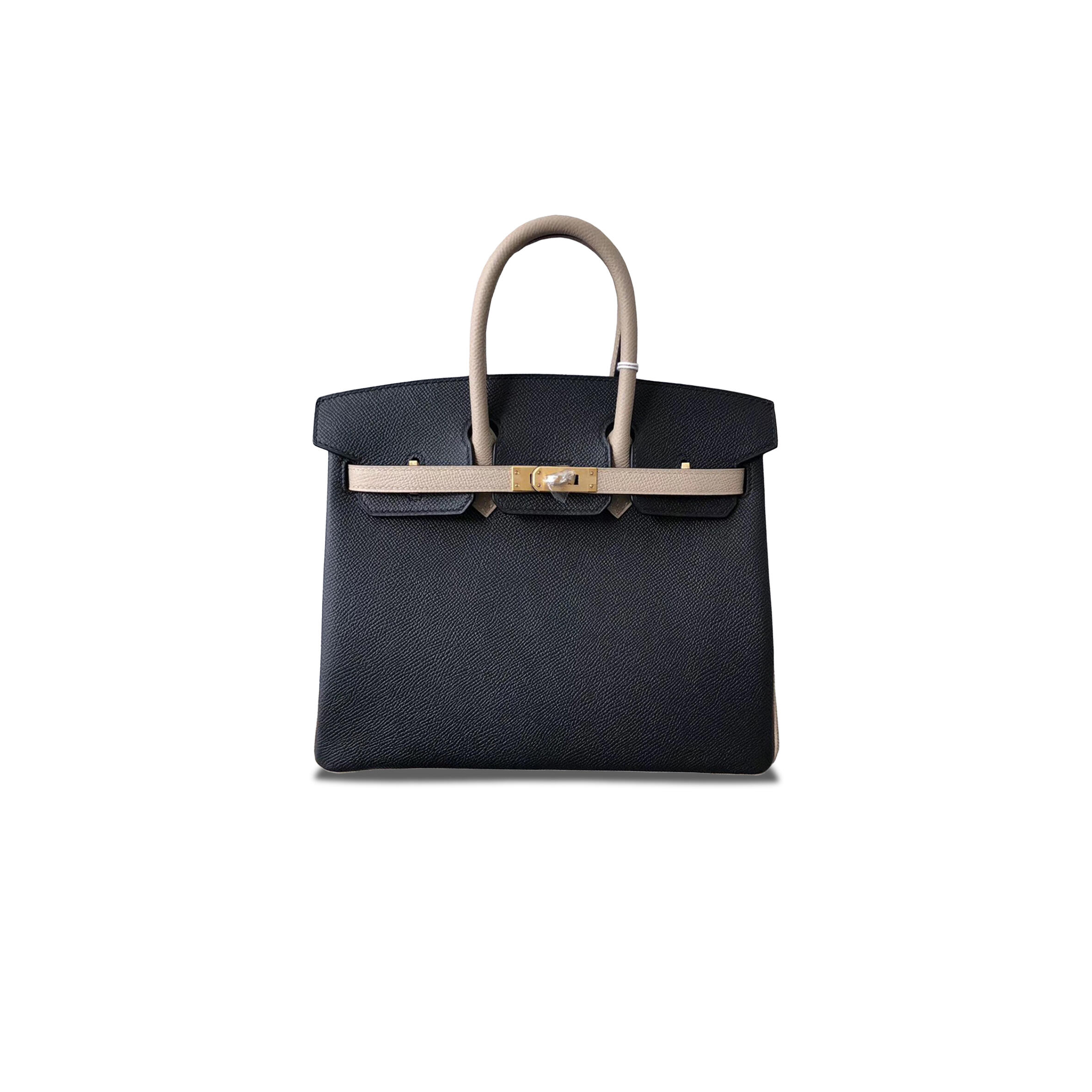 H**me5 BIRKIN 25 CLEMENS LEATHER MIDNIGHT BLUE BUTT GRAY 23062729 (25*20*13cm) Master Quality
